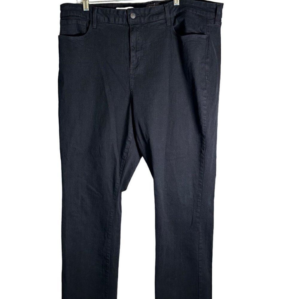 NYDJ Women's Black Marilyn Straight Jeans Size 22W - Picture 2 of 9